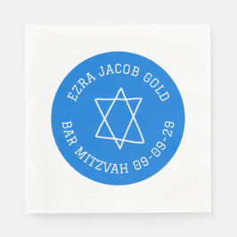 Guardanapo De Papel Estrela Simples de David Personalizado B'nai Bat B
