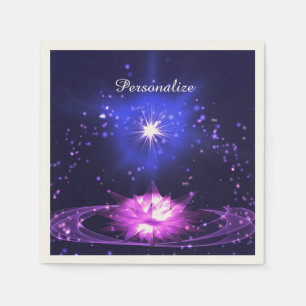 Guardanapo De Papel Estrelas de Flor Puro Crystal Lotus Personalizam