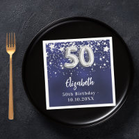 Estrelas de prata azuis do marinho 50.o aniversári