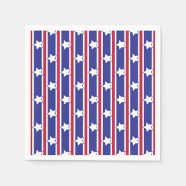 Guardanapo De Papel Estrelas e Gretas Patrióticas Divertidas e Ricos