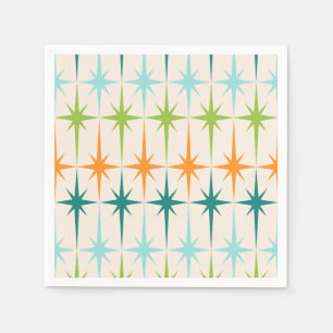Guardanapo De Papel Estrelas Geométricas Vintage Papel Napkins
