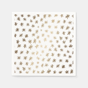 Guardanapo De Papel Estrelas metálicas - ouro