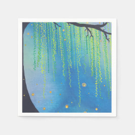 Guardanapo De Papel Estrelas noturnas e Insetos de raios