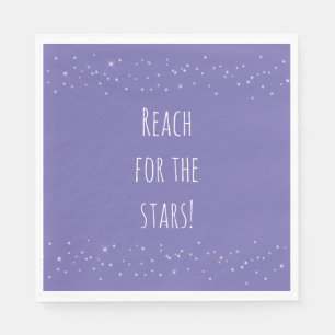 Guardanapo De Papel Estrelas roxas e brancas