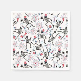 Guardanapo De Papel Estrelas, Stripes e Skeletons — Víblias do Partido