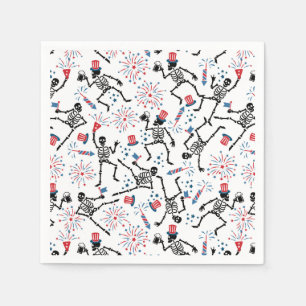 Guardanapo De Papel Estrelas, Stripes e Skeletons — Víblias do Partido