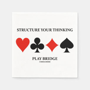 Guardanapo De Papel Estruture sua ponte de pensamento do jogo (os