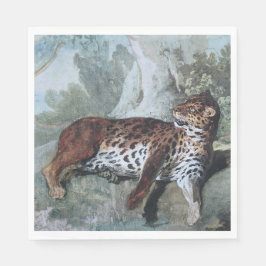Guardanapo De Papel Estudo de um Leopardo (por Jean-Baptiste Oudry)
