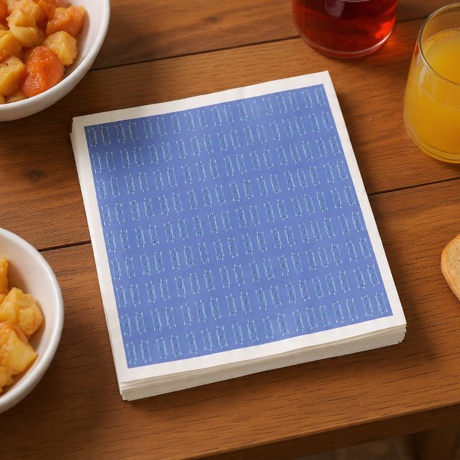 Guardanapo De Papel Etchings azuis (Criador carregado)