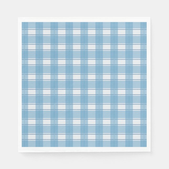 Guardanapo De Papel Eterno Gingham Blue (Frente)