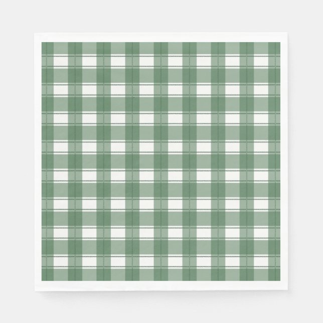 Guardanapo De Papel Eterno Gingham Green (Frente)
