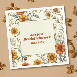 Guardanapo De Papel Eterno inspirado Vintage Floral 70s