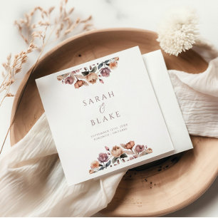 Guardanapo De Papel Etiqueta de Vinho para Casamento de Rosa Rosa Rosa
