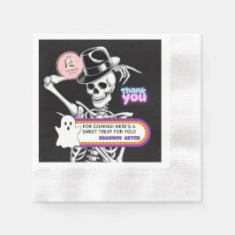 Guardanapo De Papel Etiquetas de Agradecimento de Halloween de Fantasm