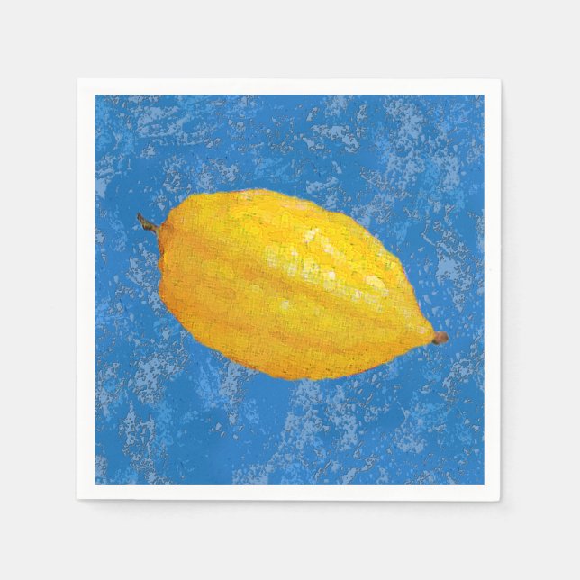 Guardanapo De Papel Etrogs para Sukkot (Frente)
