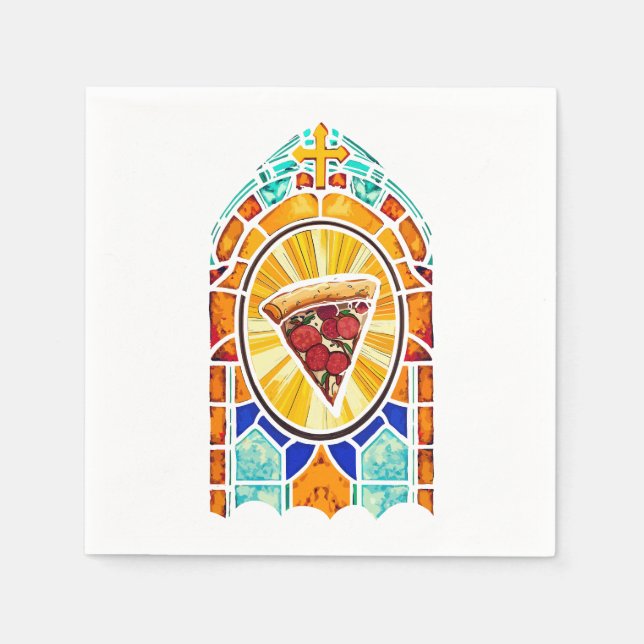 Guardanapo De Papel Eu acredito em pizza (Frente)
