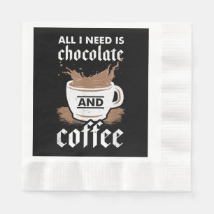 Guardanapo De Papel Eu Adoro Chocolate E Café
