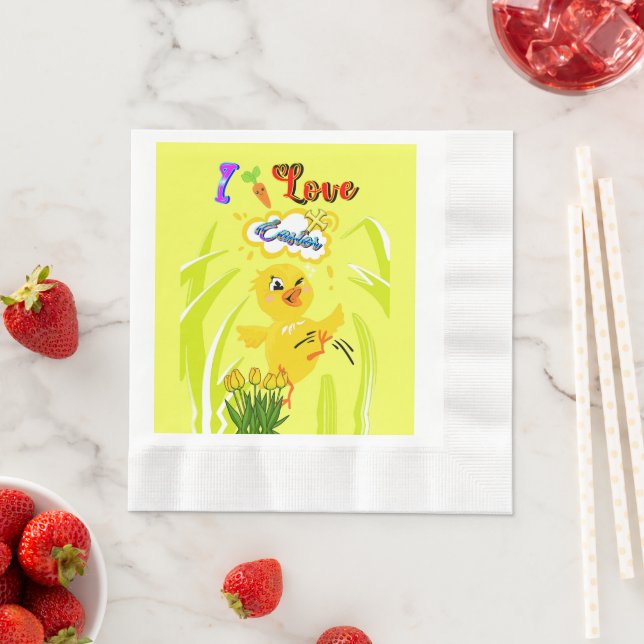 Guardanapo De Papel Eu adoro Páscoa (Insitu)