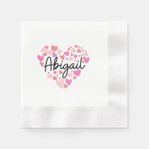 Guardanapo De Papel Eu amo Abigail