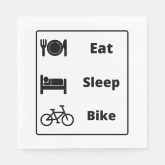 Guardanapo De Papel Eu amo andar de bicicleta