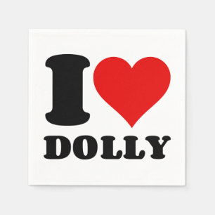 GUARDANAPO DE PAPEL EU AMO DOLLY