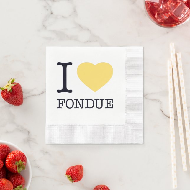 GUARDANAPO DE PAPEL EU AMO FONDUE (Insitu)