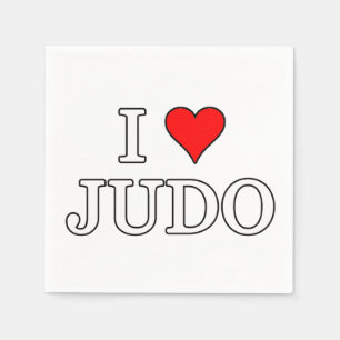 Guardanapo De Papel Eu Amo Judo