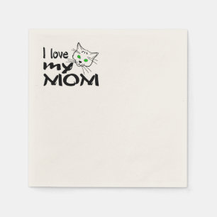 Guardanapo De Papel Eu Amo Minha Mamãe