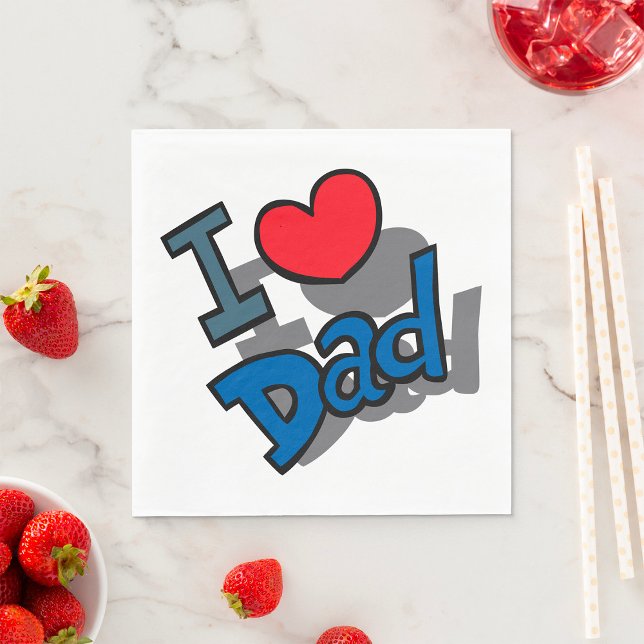 Guardanapo De Papel Eu Amo Papai (Criador carregado)