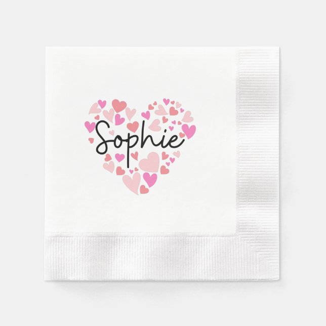 Guardanapo De Papel Eu amo Sophie (Frente)