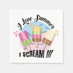 Guardanapo De Papel Eu amo Summer - Eu Gritar!!!