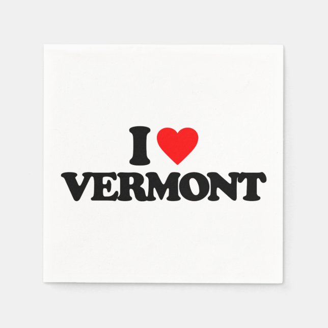 GUARDANAPO DE PAPEL EU AMO VERMONT (Frente)