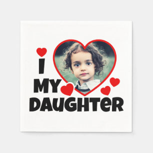 Guardanapo De Papel Eu Corto Minha Filha Foto Personalizada