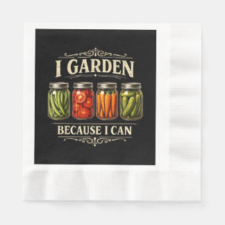 Guardanapo De Papel Eu Cuido do Jardim Porque Posso Camiseta Divertida