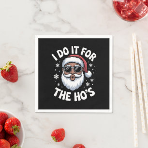 Guardanapo De Papel Eu Faço Isso Pelo Natal Hos Afro-Americano