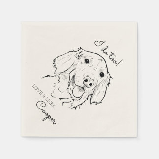 Guardanapo De Papel Eu Faço Muito Ouro Retriever Coquetel Napkin