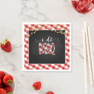 Guardanapo De Papel Eu faço papel de CHURRASCO Napkin - Gingham