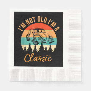 Guardanapo De Papel Eu não sou velho, eu sou o carro clássico Retro Vi