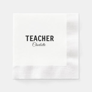 Guardanapo De Papel Eu sou professor escola Faculdadeadicione seu nome