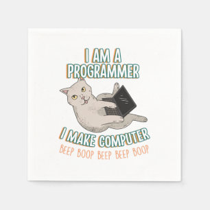 Guardanapo De Papel Eu Sou Um Presente De Computador Programador Coder