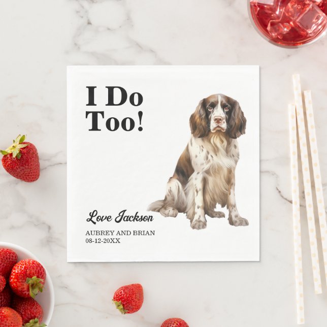 Guardanapo De Papel Eu Também! Cão de estimação Springer Spaniel Inglê (Insitu)