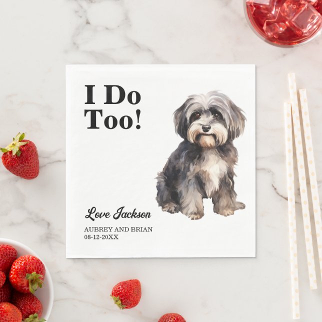 Guardanapo De Papel Eu também! Cão Pet Havanês (Insitu)