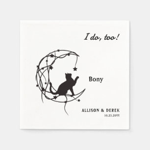 Guardanapo De Papel Eu Também Casamento De Gatos Minimalista De Nome