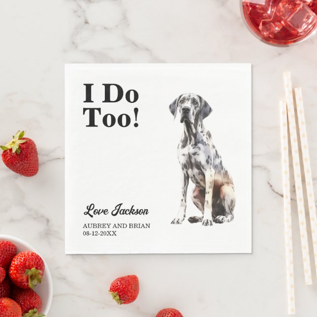 Guardanapo De Papel Eu também! Dogue Alemão Pet (Insitu)