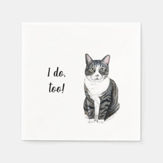 Guardanapo De Papel Eu Também (Gato) Cocktail Napkins