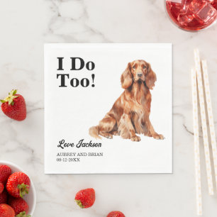 Guardanapo De Papel Eu Também. Pet de Cachorro Irlandês