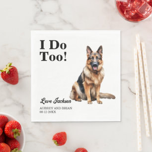 Guardanapo De Papel Eu Também. Pet de german shepherd