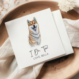 Guardanapo De Papel Eu Também! Shiba Inu Dog Pet Weding Weding