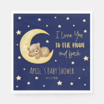 Eu Te Amo Ao Chá de fraldas Do Urso De Lua