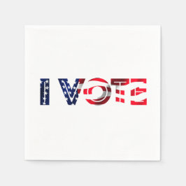 Guardanapo De Papel Eu Voto